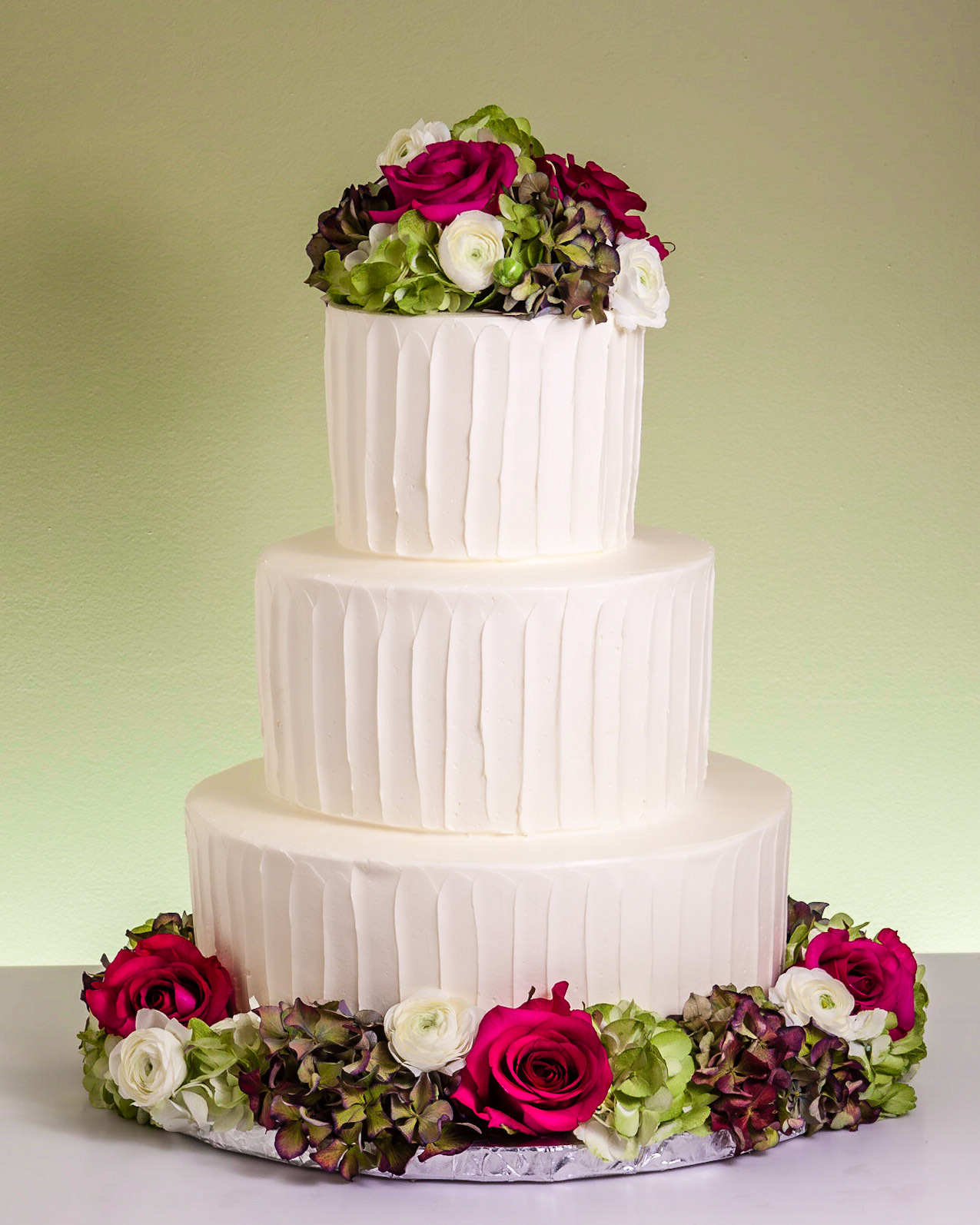 Floral Chic Wedding Cake