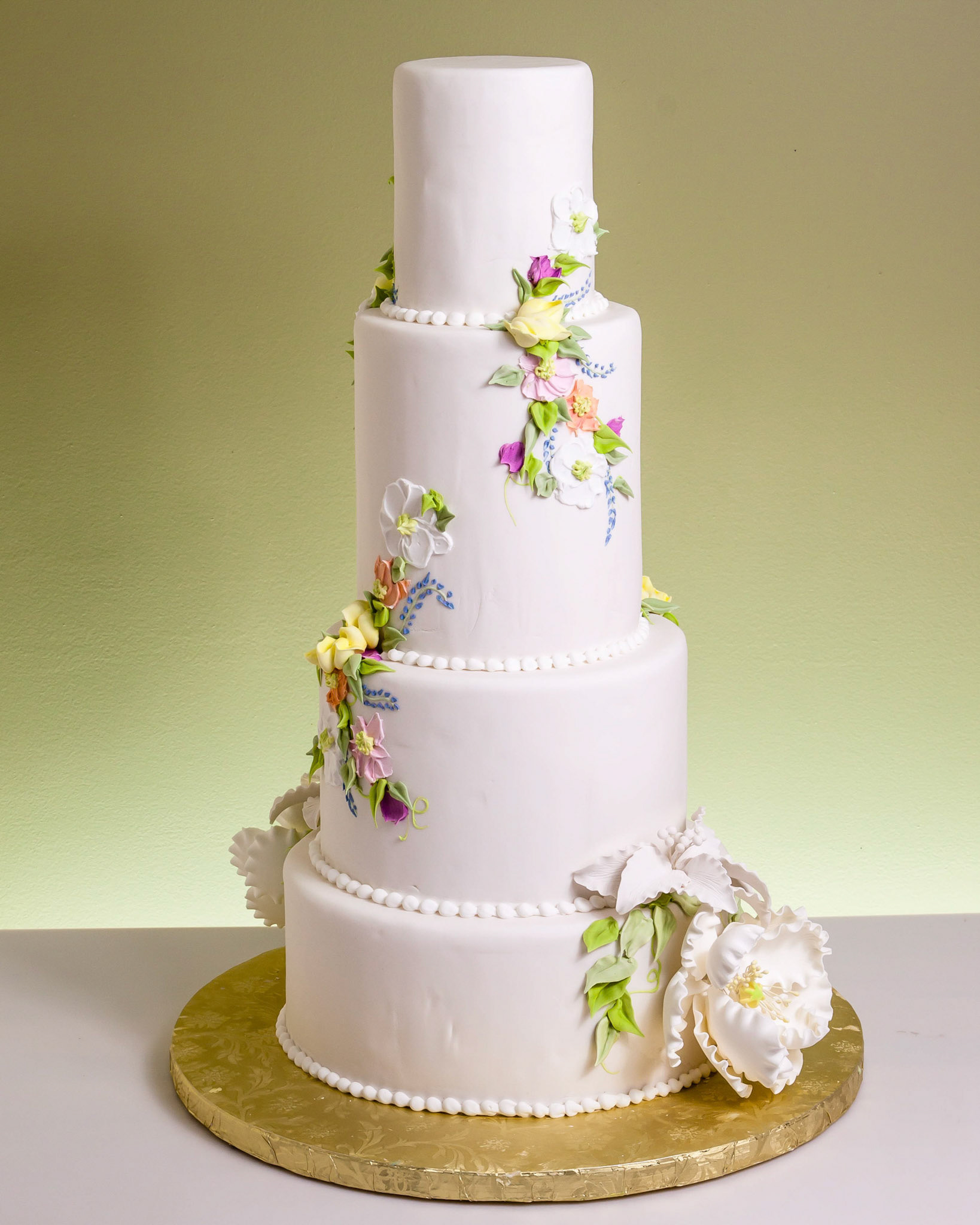 Precious Pallet Flowers Wedding Cake