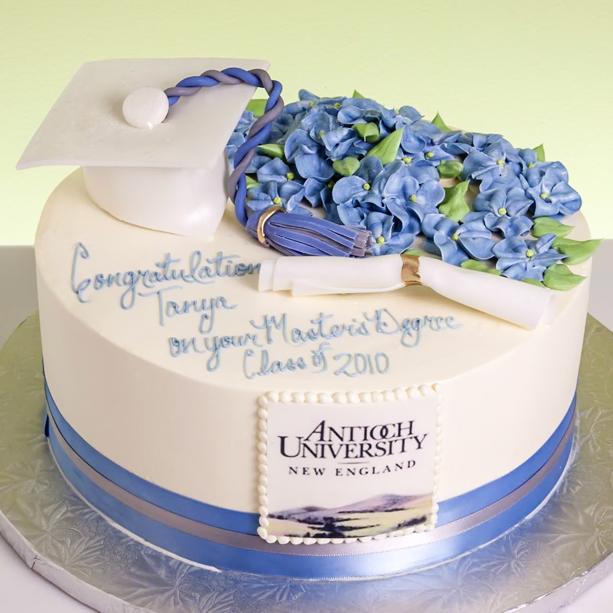 Antioch University Graduation Cake