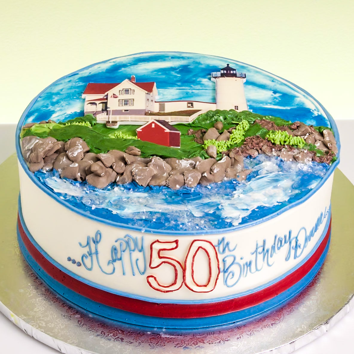New England Lighthouse Cake