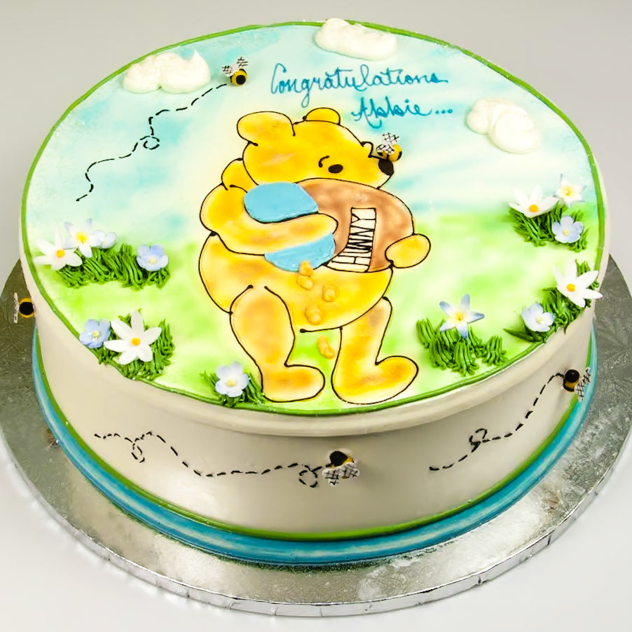 Classic Pooh Bear Cake