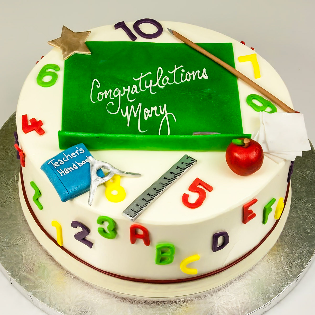 Teacher Graduation Cake
