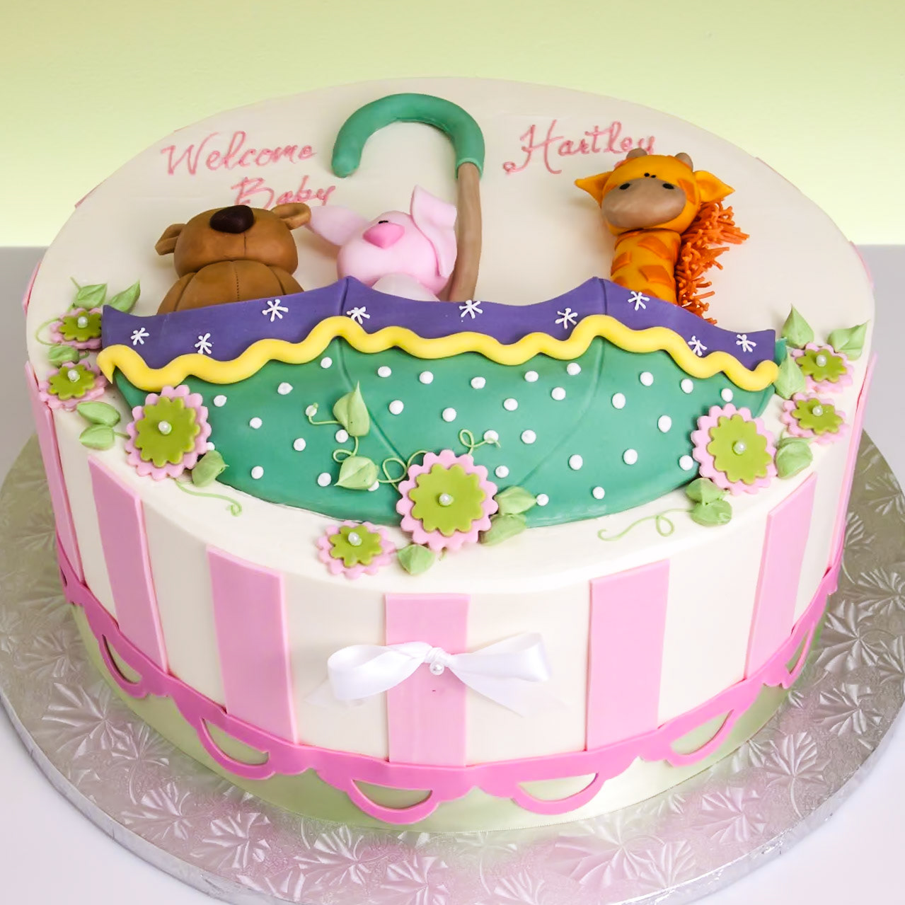 Umbrella Animals Cake