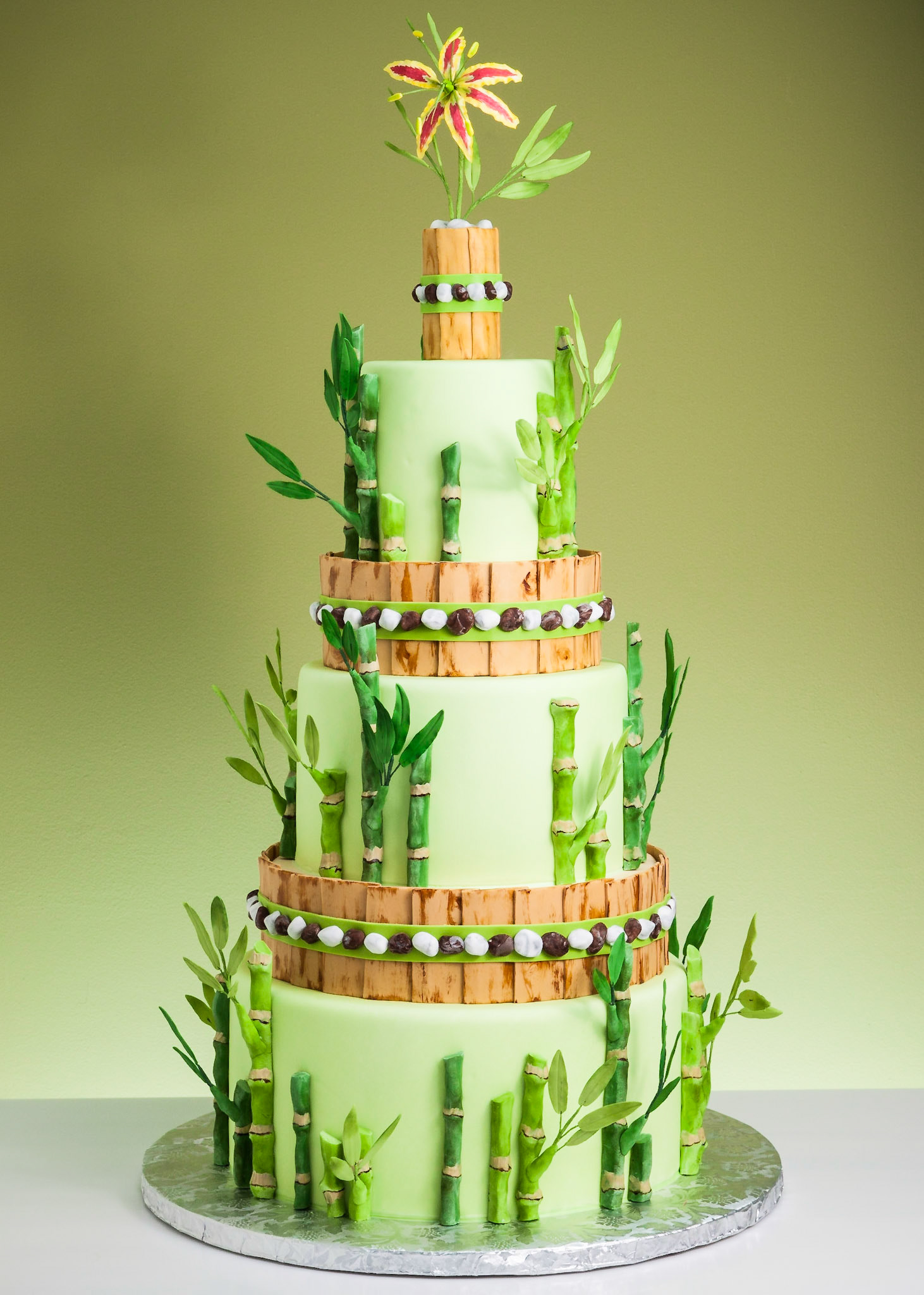 True Grass Wedding Cake