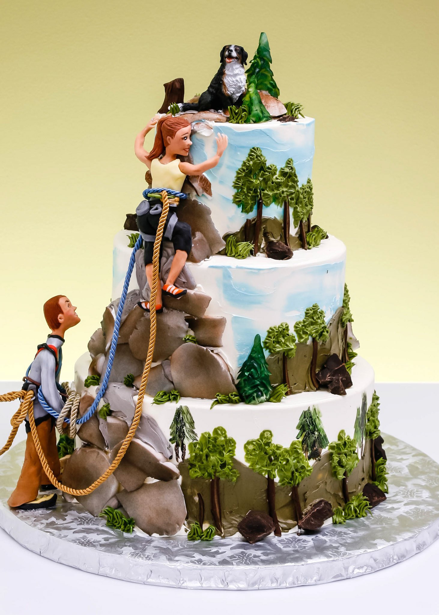 Rock Climbing Wedding Cake