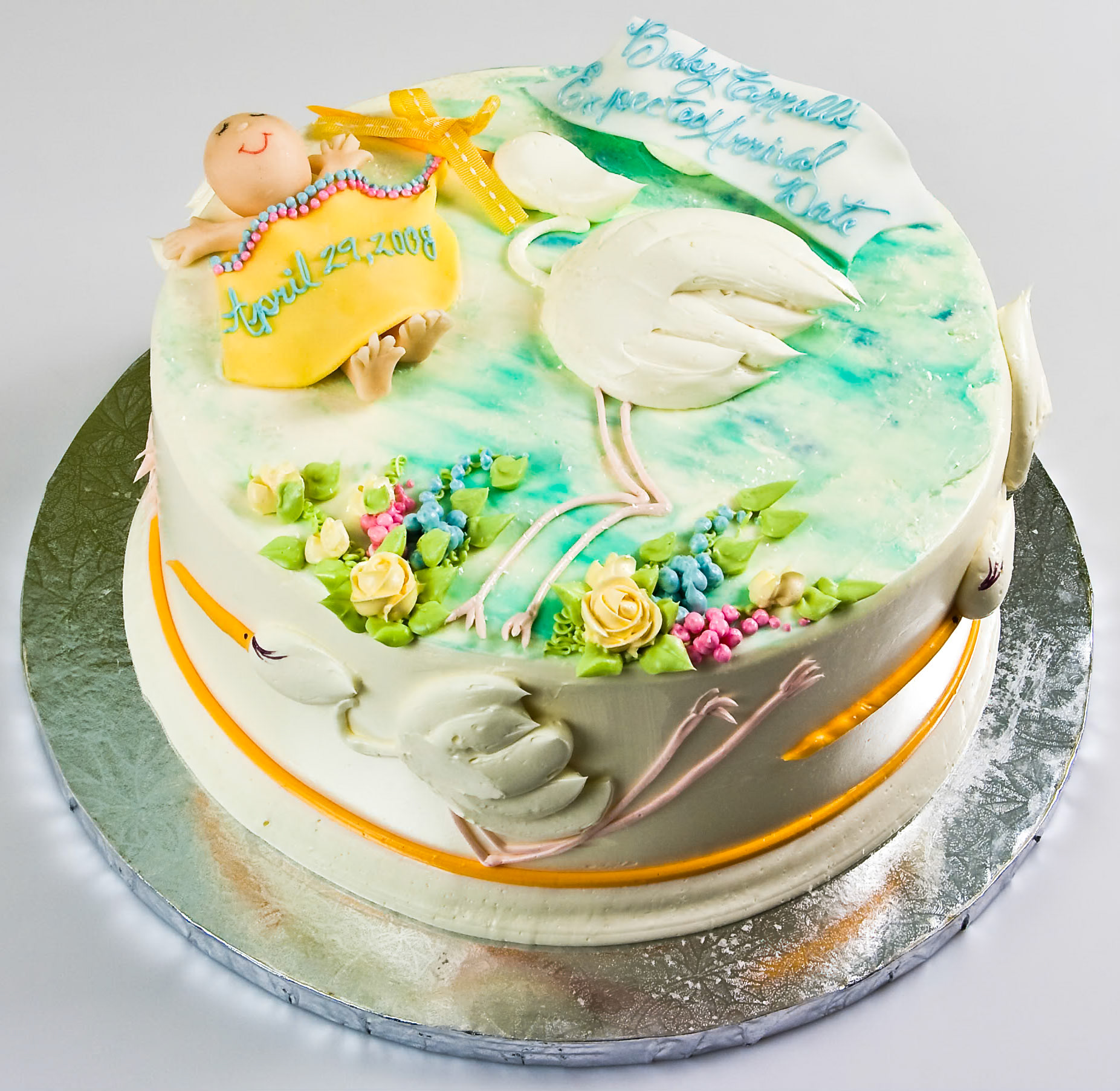 Baby Stork Cake