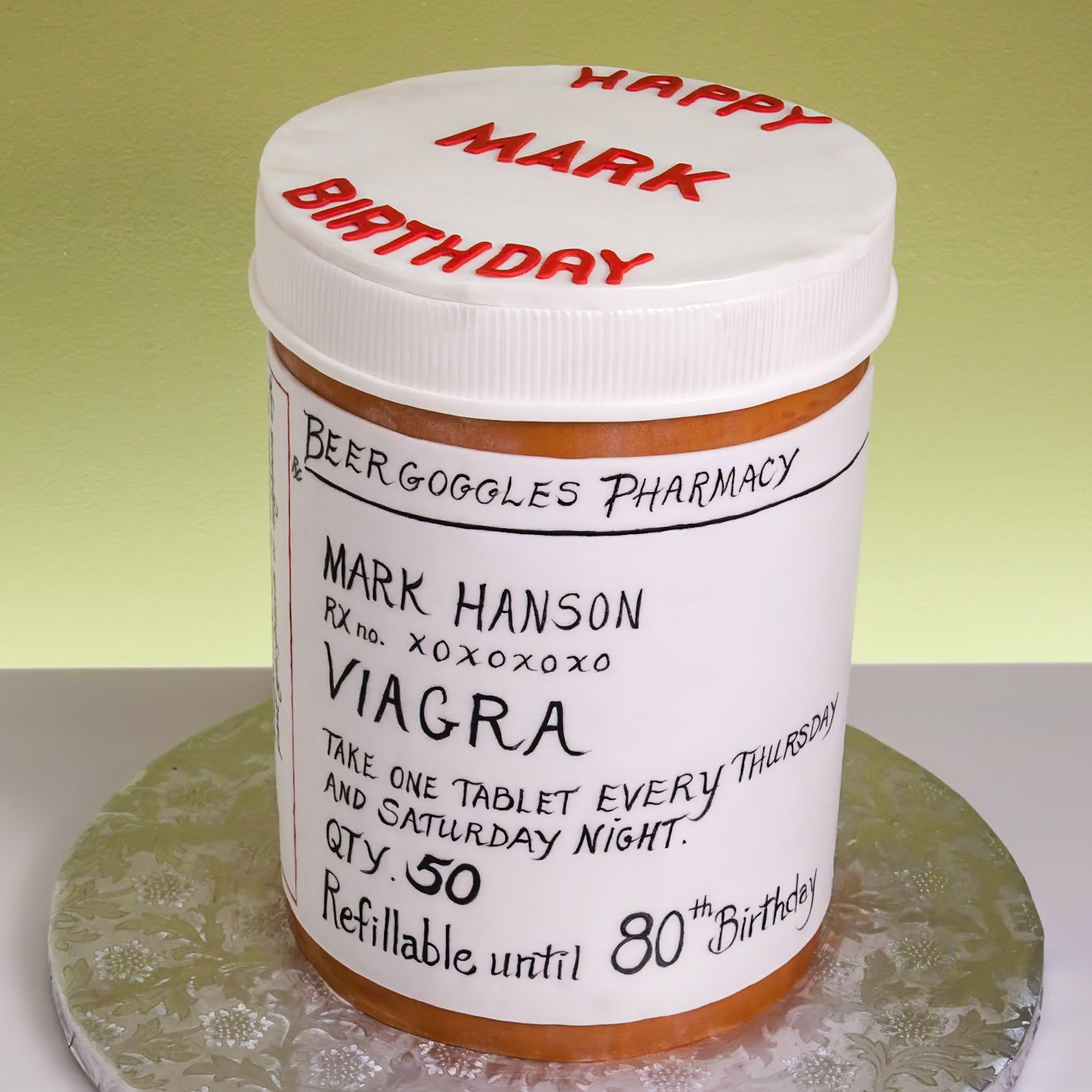 Birthday Pills Cake