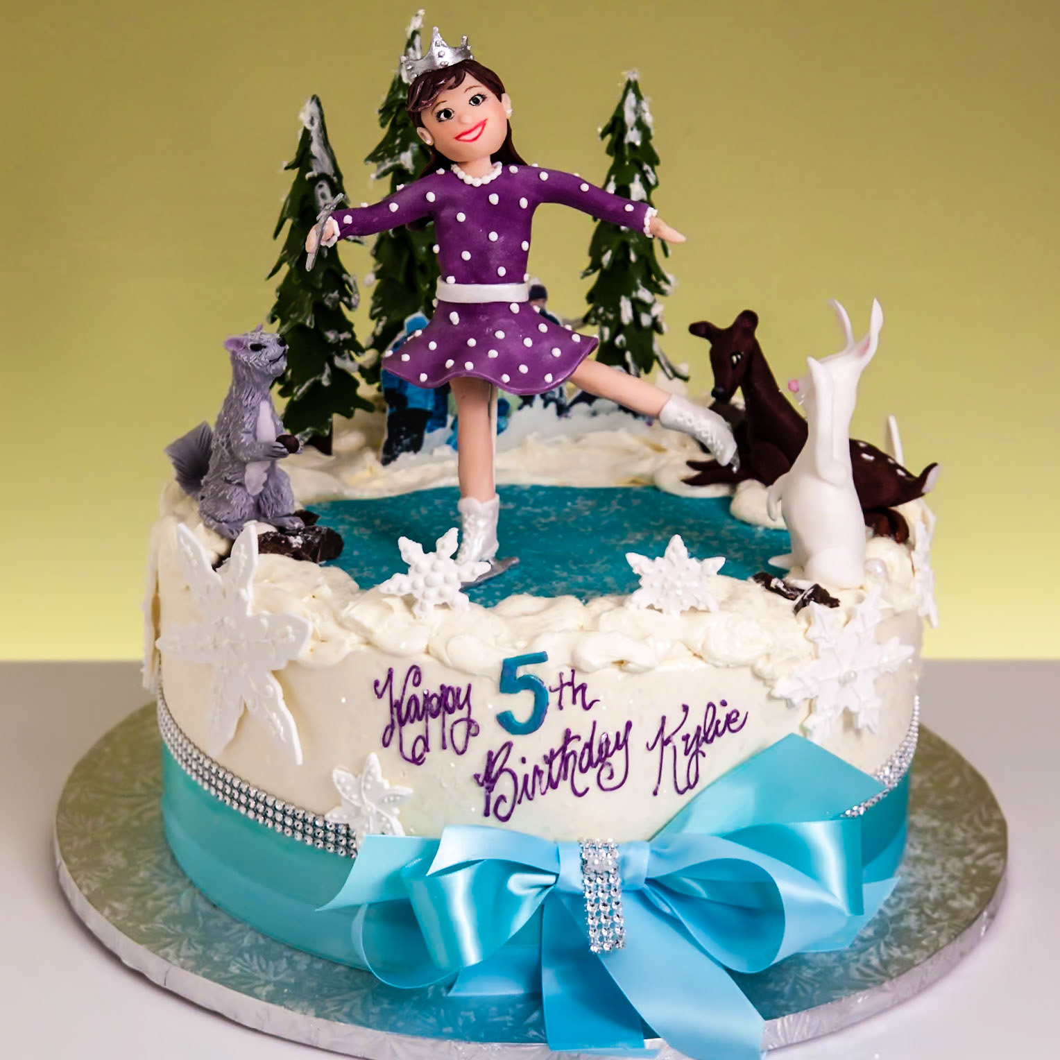 Winter Ice Skater Cake