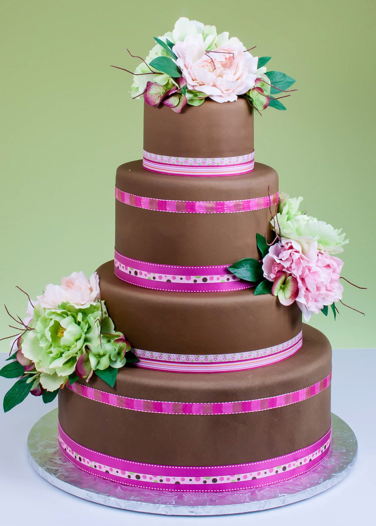 Peonies in Rhapsody Wedding Cake