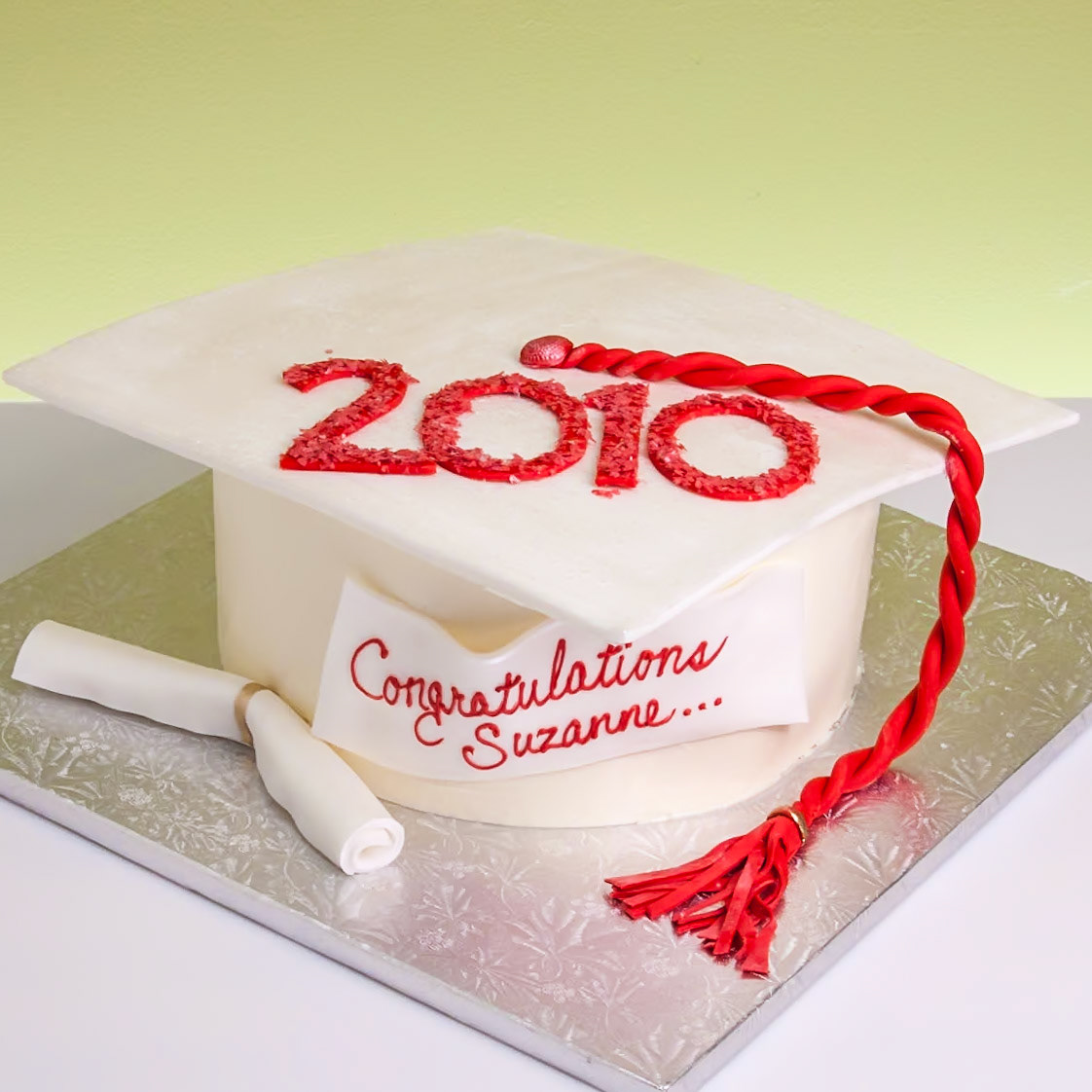 Graduation Cap Shaped Cake