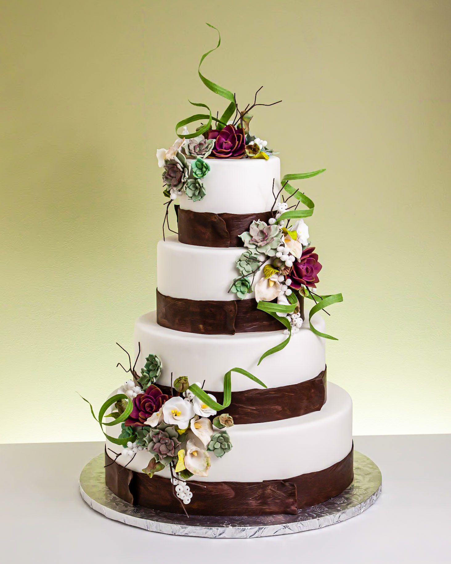 Sweet Succulent Wedding Cake