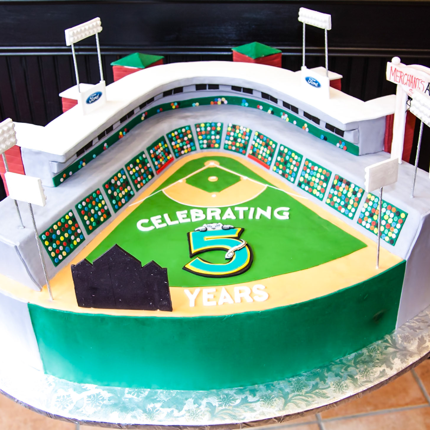 Baseball Stadium Cake