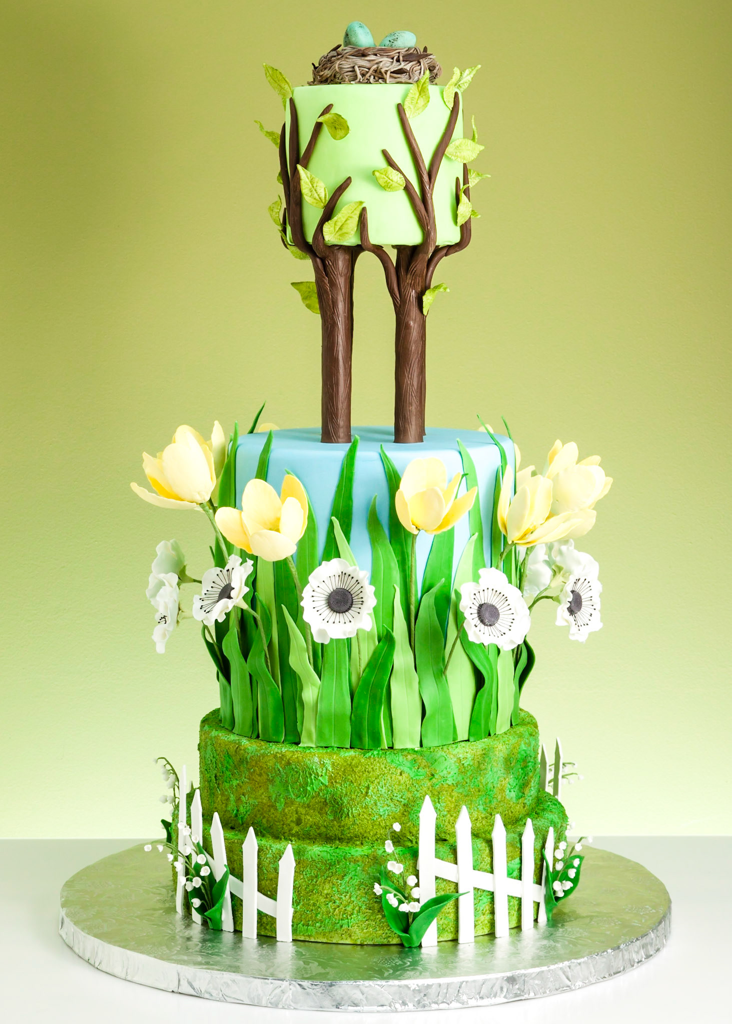Spring Has Sprung Wedding Cake