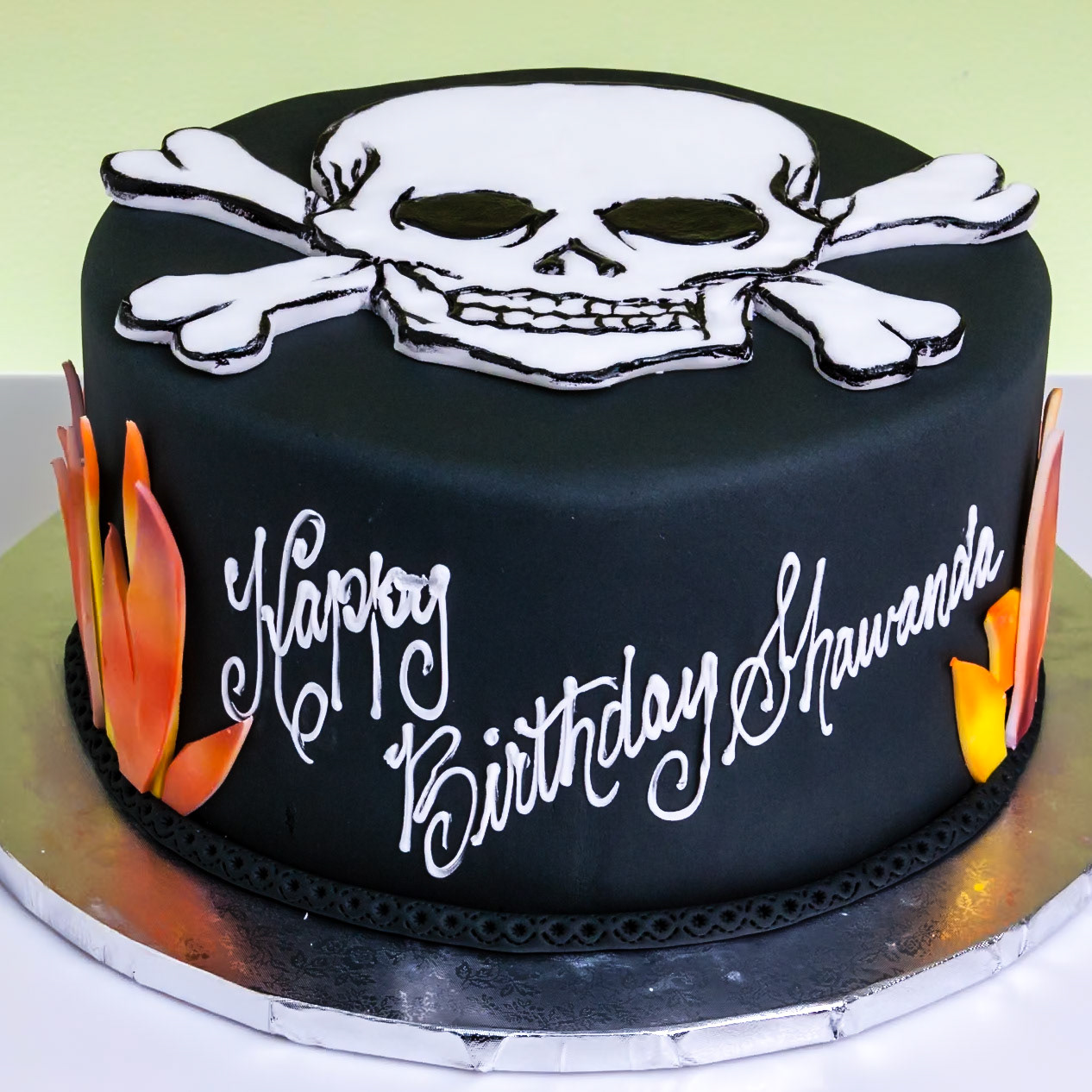Blaze & Skull Cake