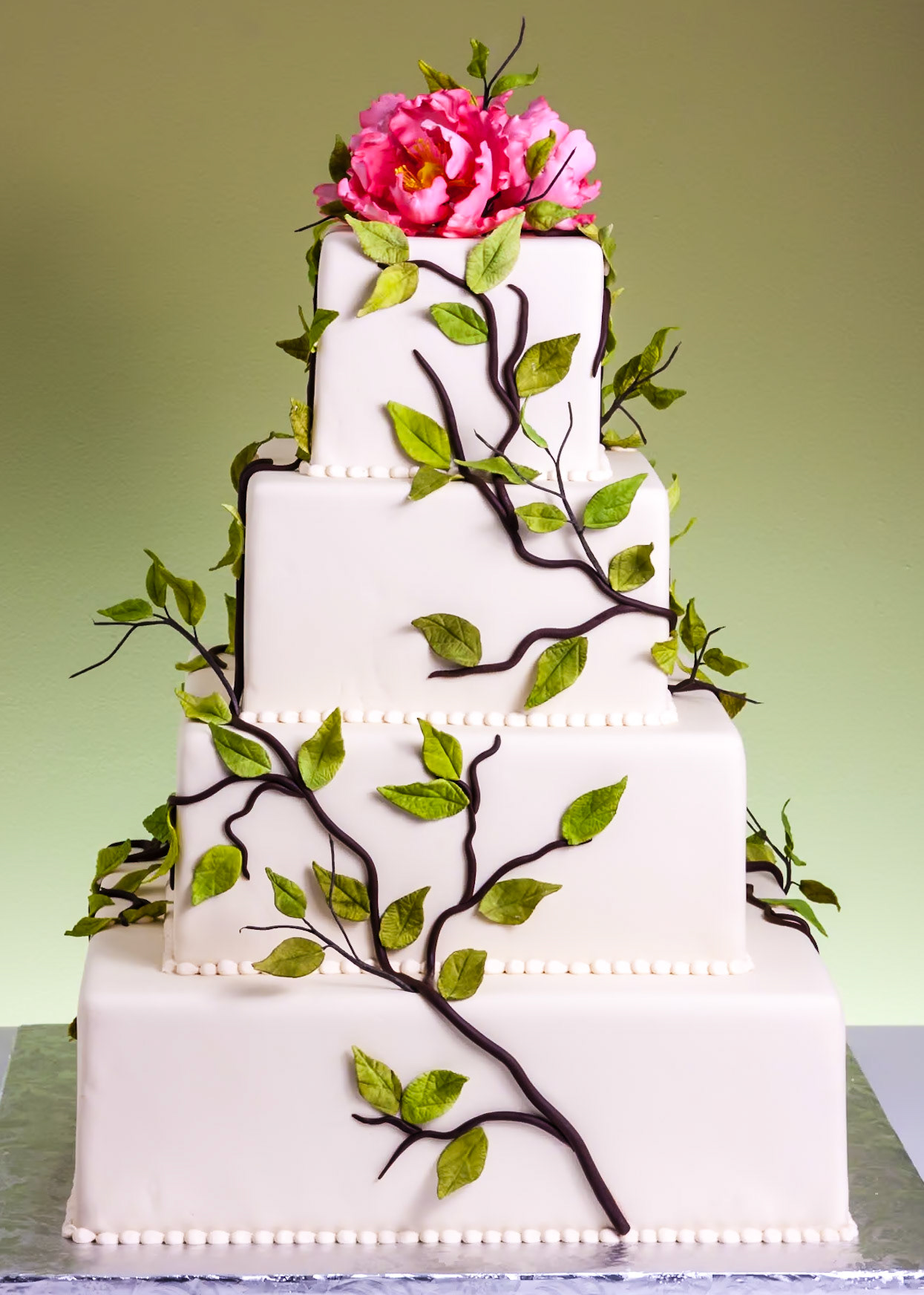 Tree Peony Wedding Cake