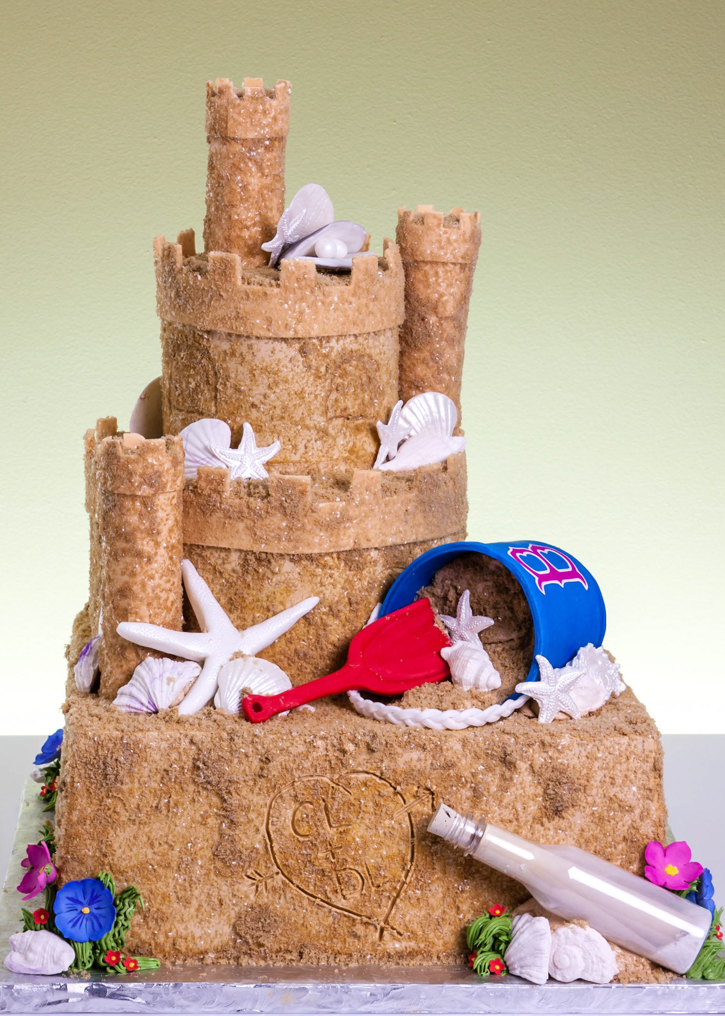 At the Beach Wedding Cake