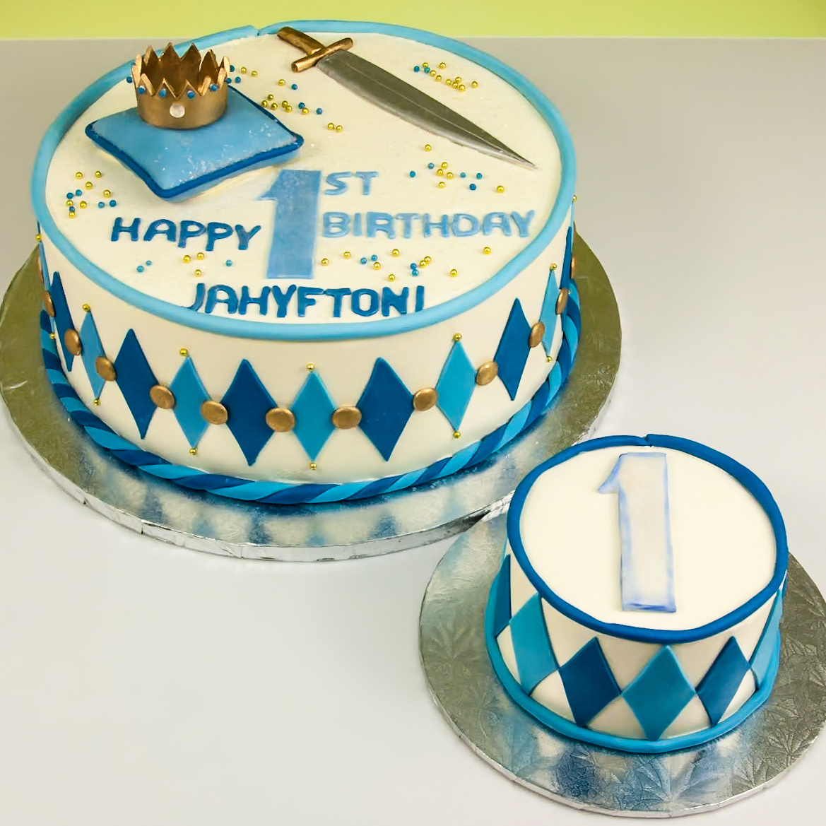 King's 1st Birthday Cake
