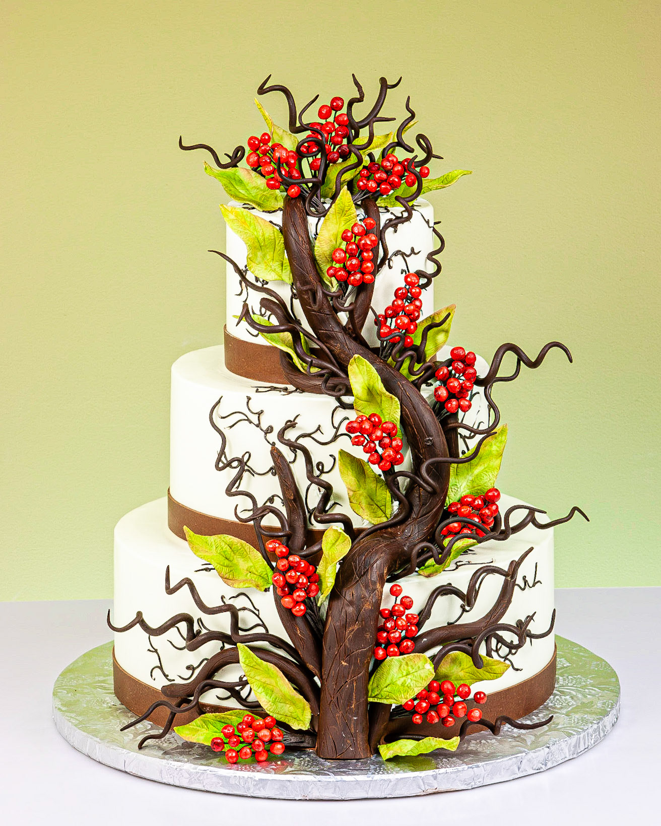 Willow & Berries Wedding Cake