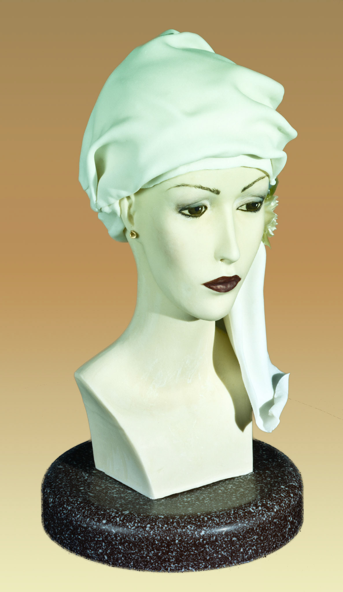 Female Bust Chocolate Sculpture Right-Side