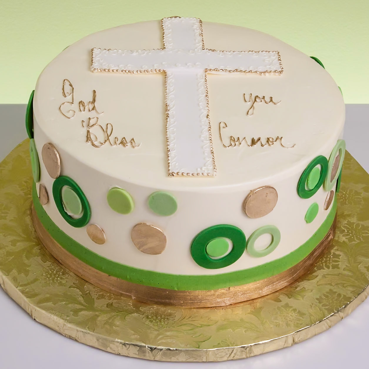 Filigree Cross Cake