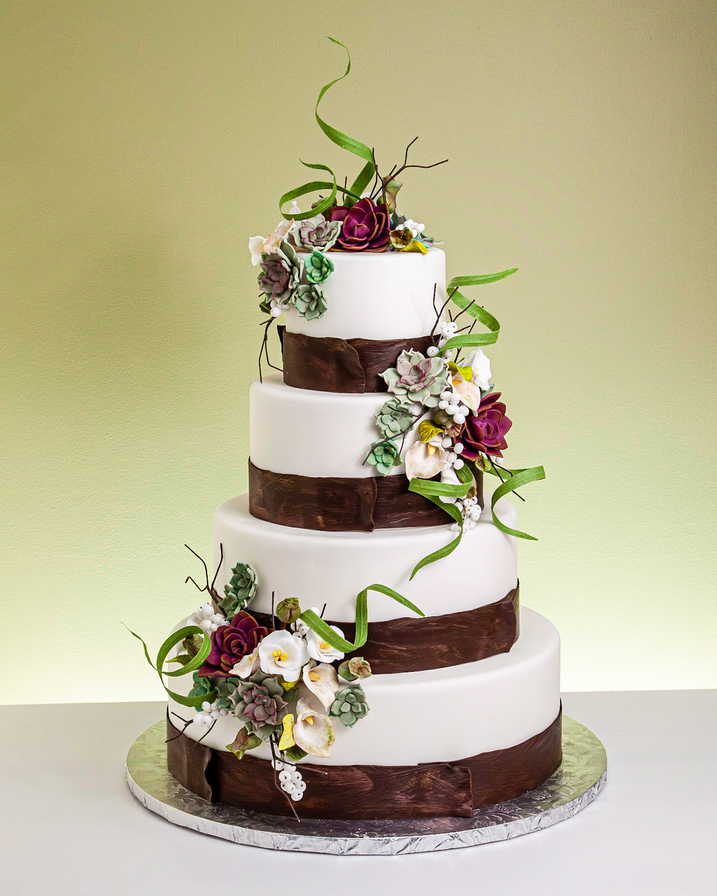 Sweet Succulent Wedding Cake