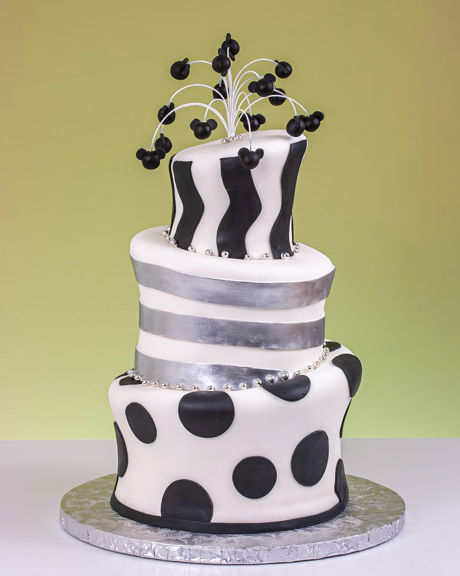 Curvy Mad Hatter 2 Wedding Cake