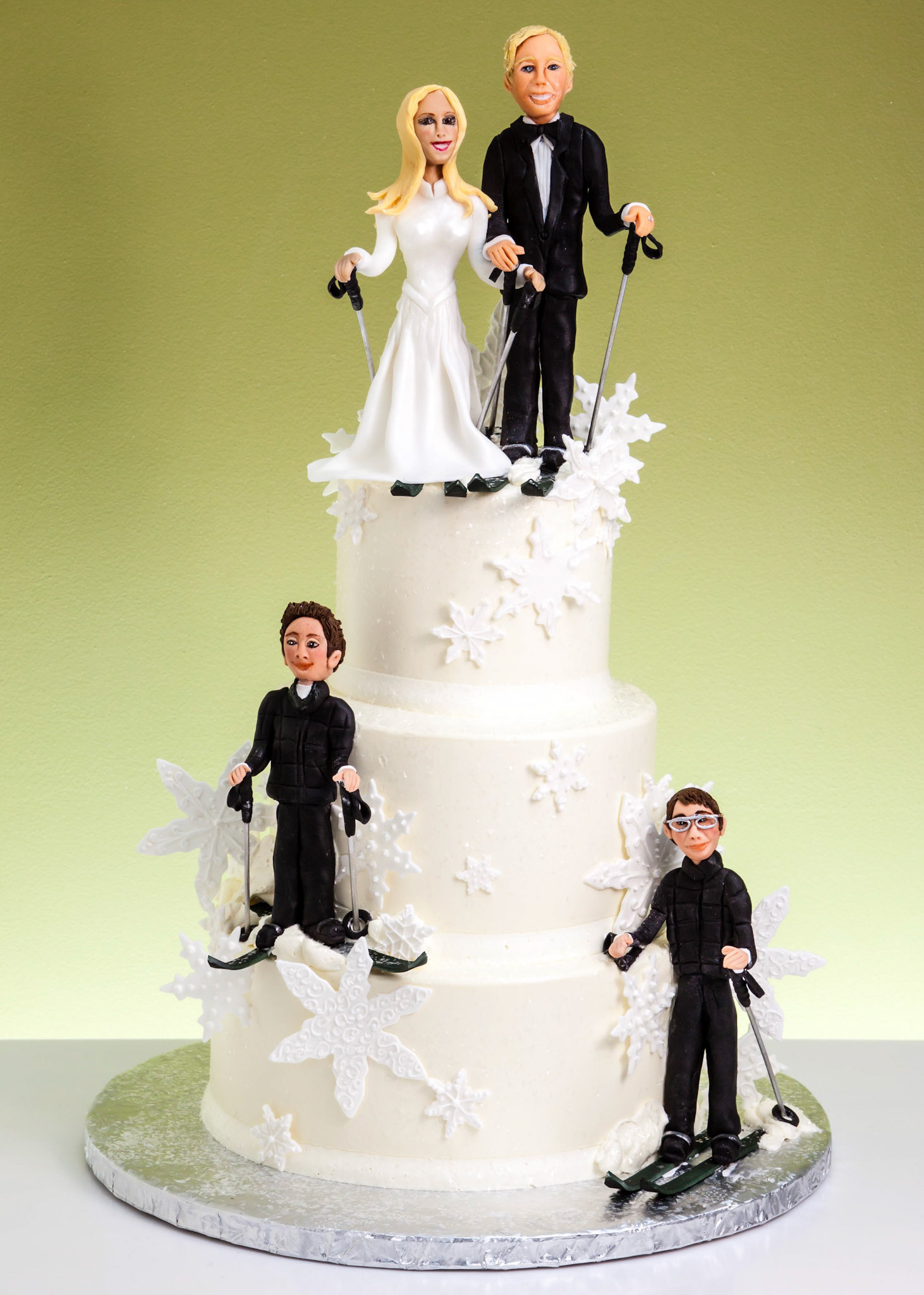 Winter Family Gala Wedding Cake