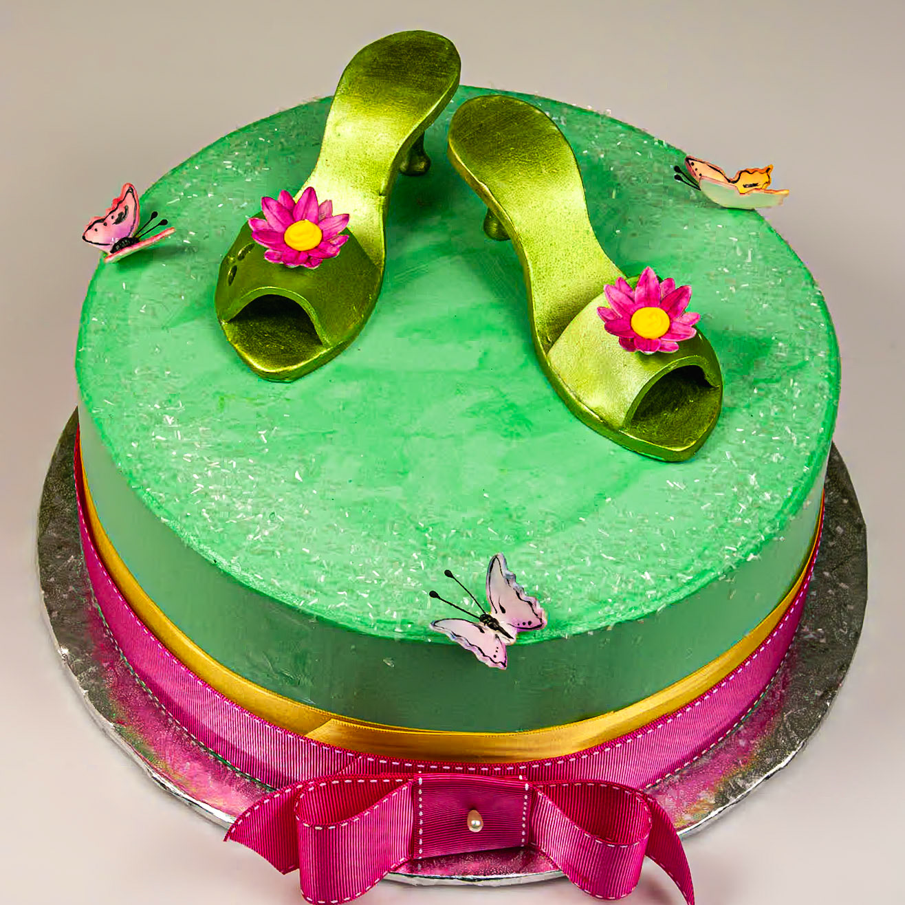 Springtime Heels Cake