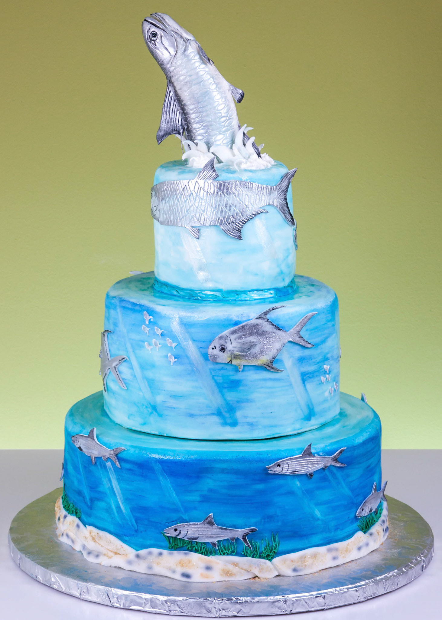 Ocean Fish Wedding Cake