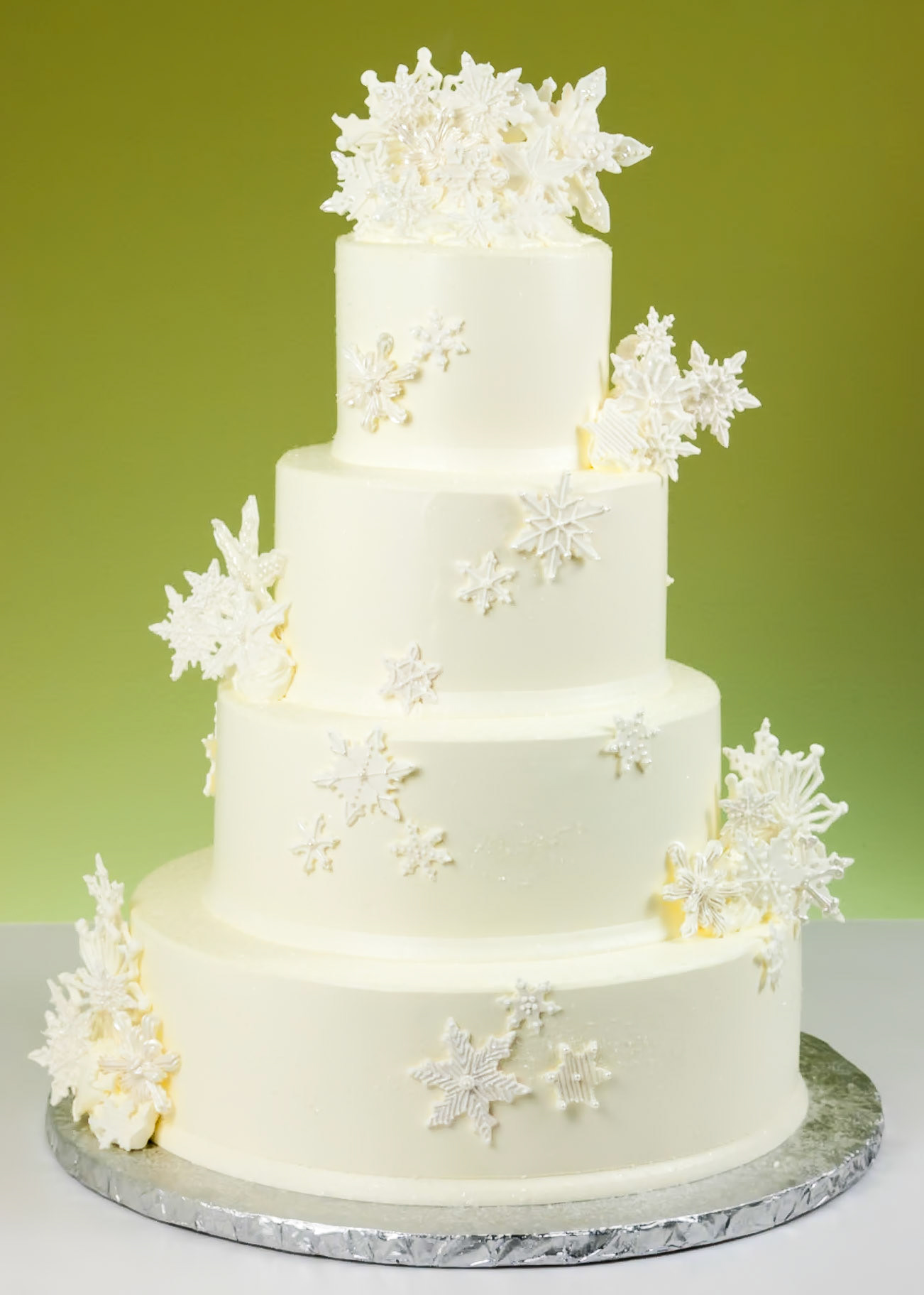 Snowflakes Wedding Cake