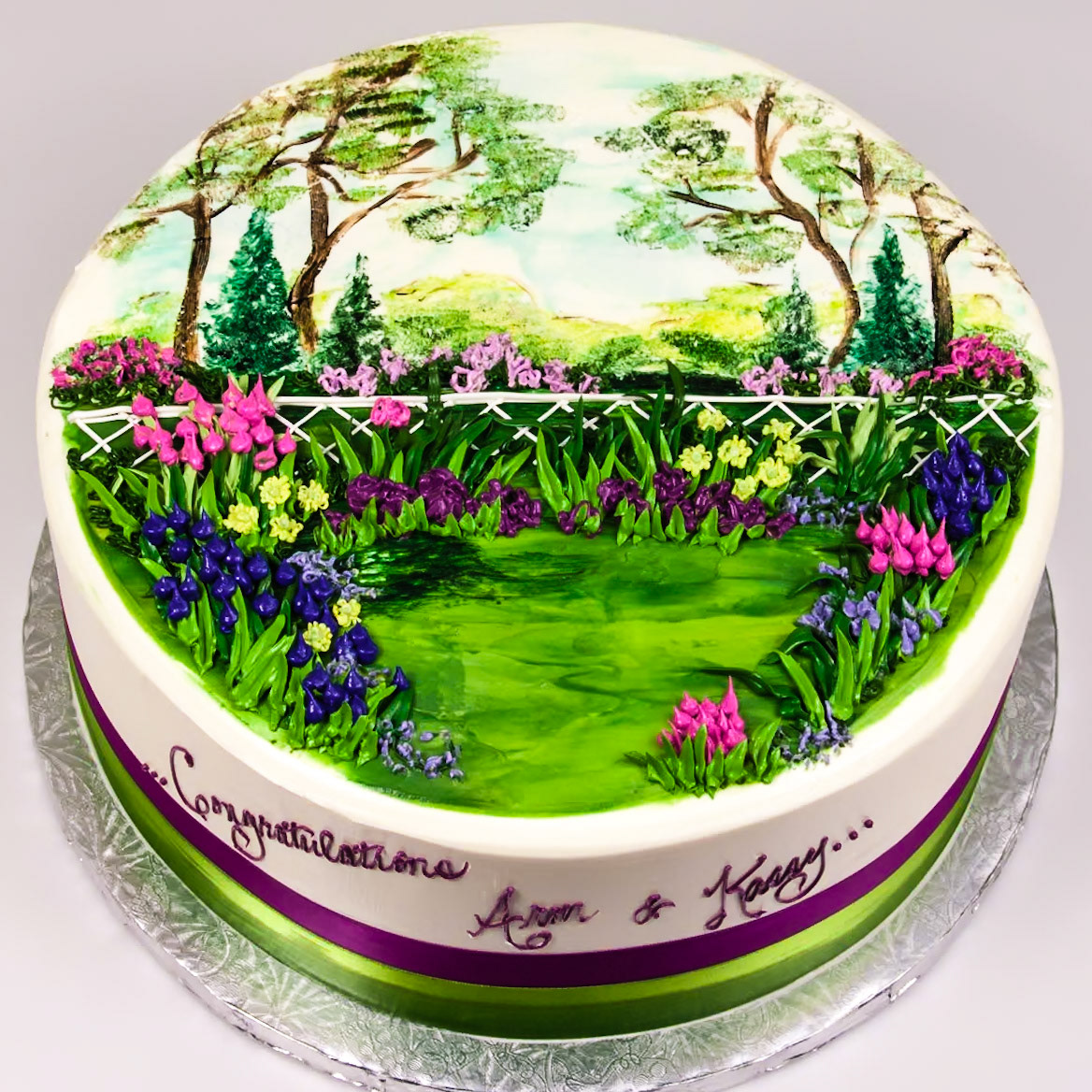 Scenic Garden Cake