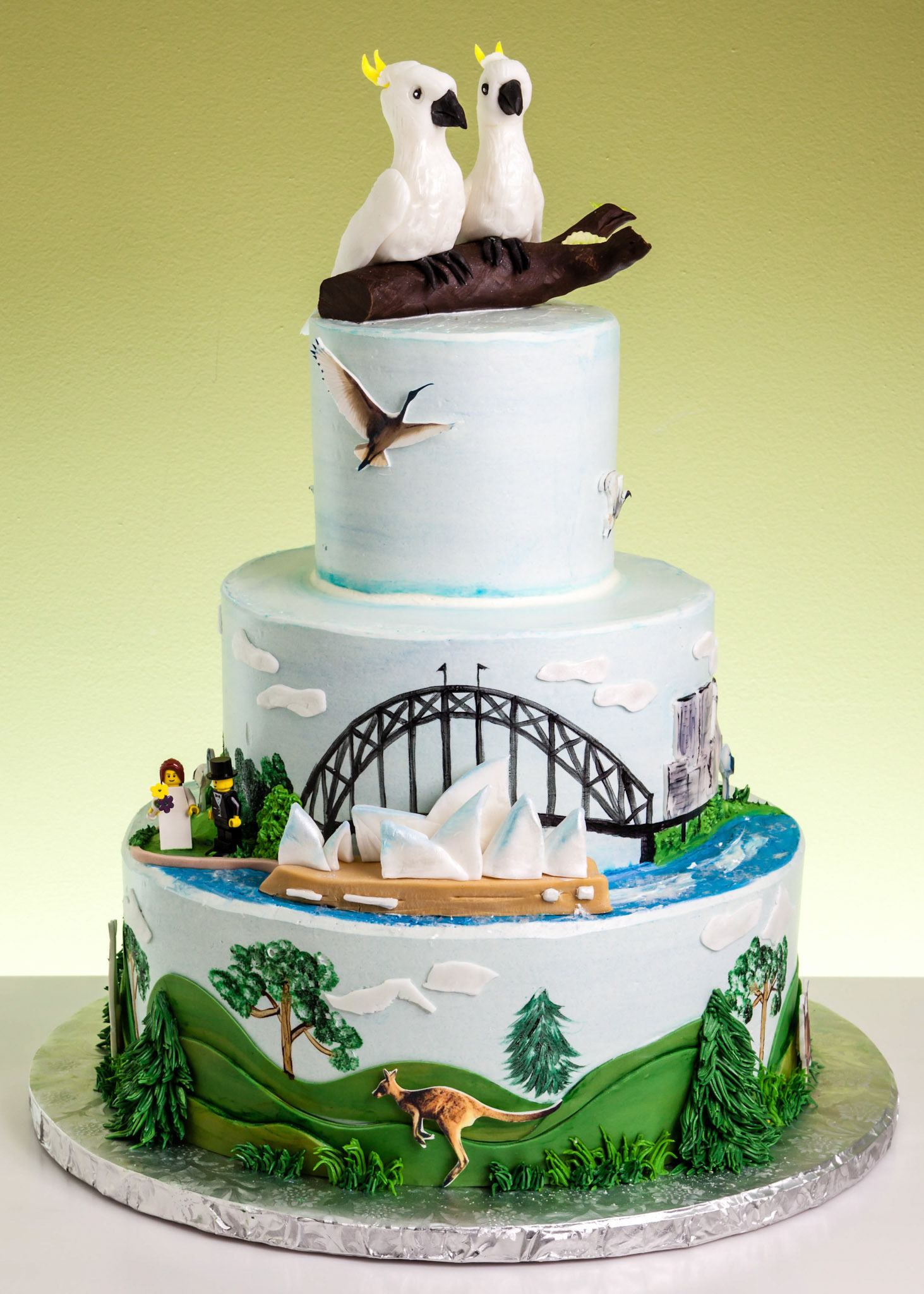 Australia Visit Wedding Cake