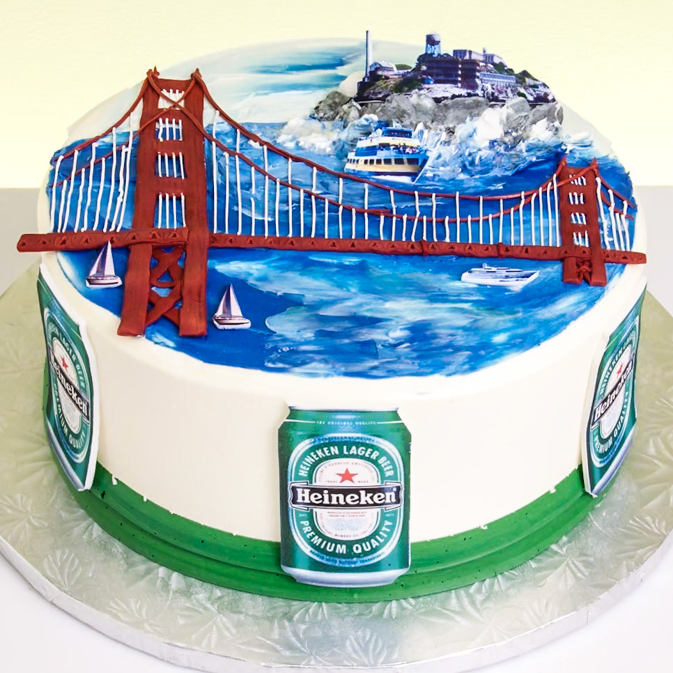 The Golden Gate Cake