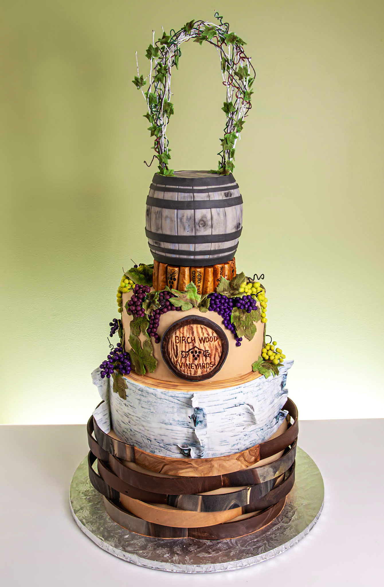 Birch Wood Vineyards Wedding Cake