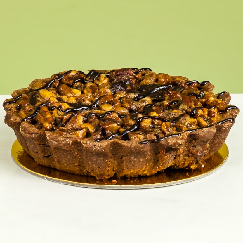 Chocolate Bourbon Pecan Tart