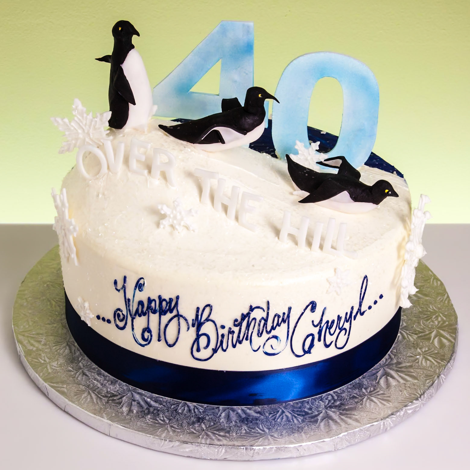 Penguin Slide Cake