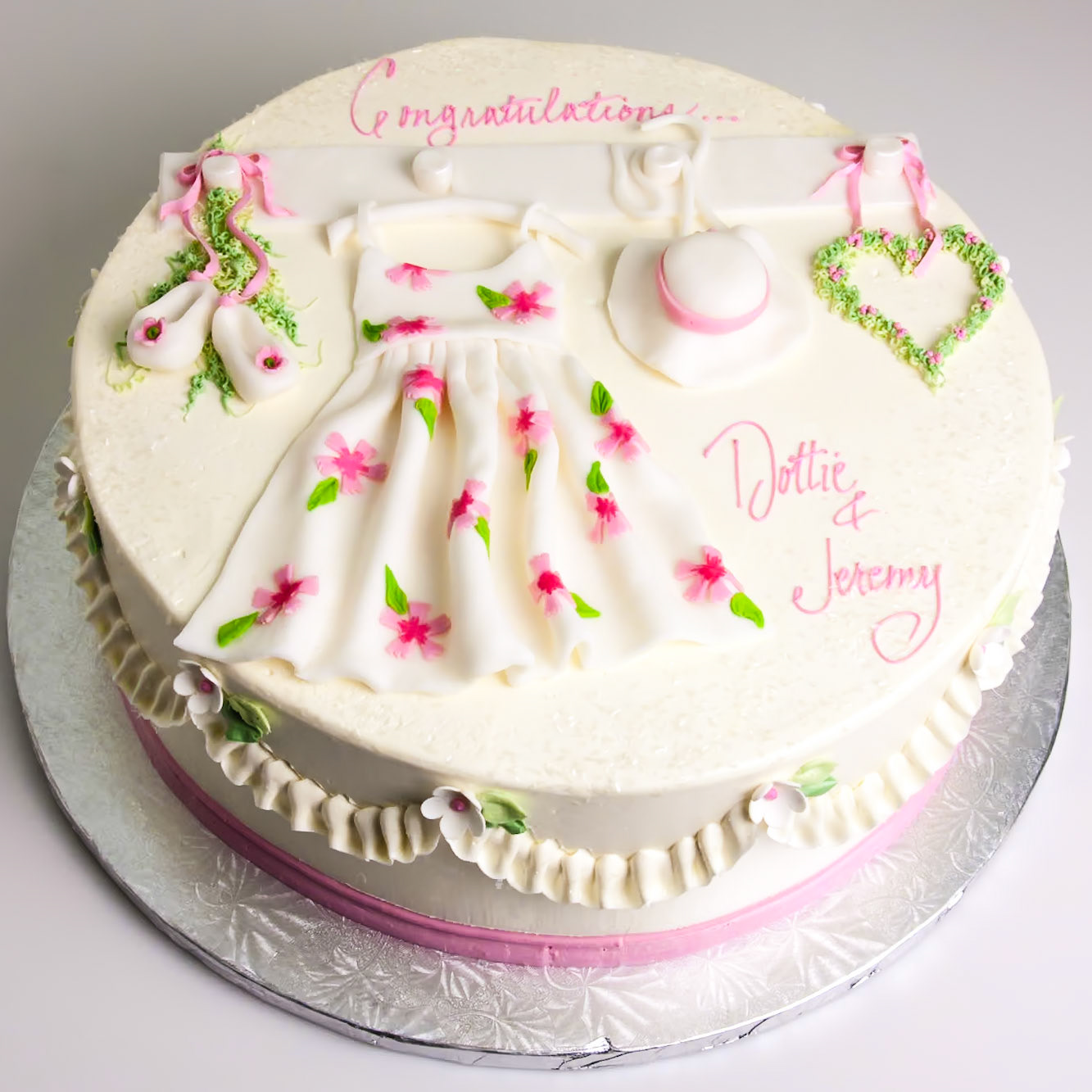 Spring Gown Cake