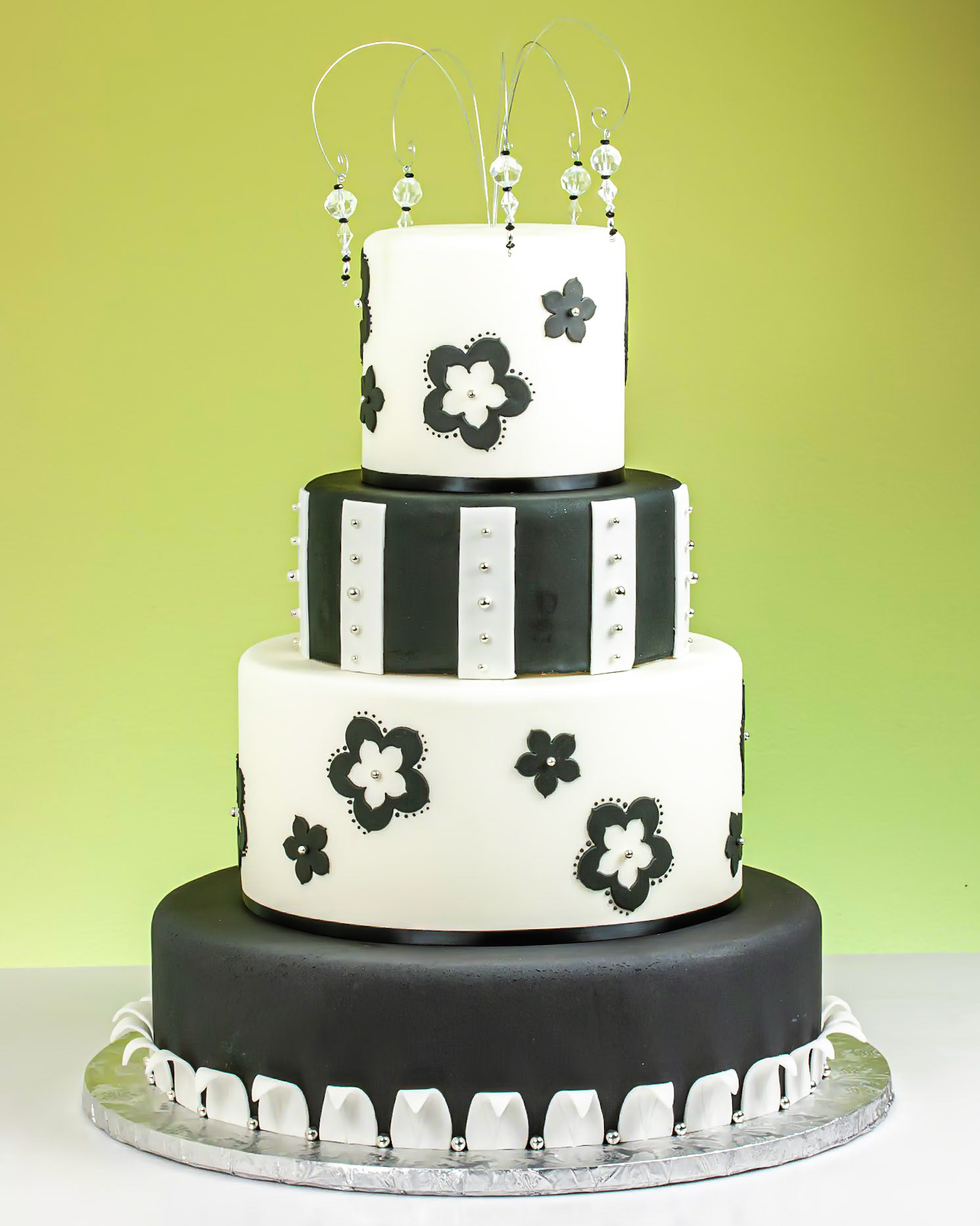 Modern Patterns Wedding Cake