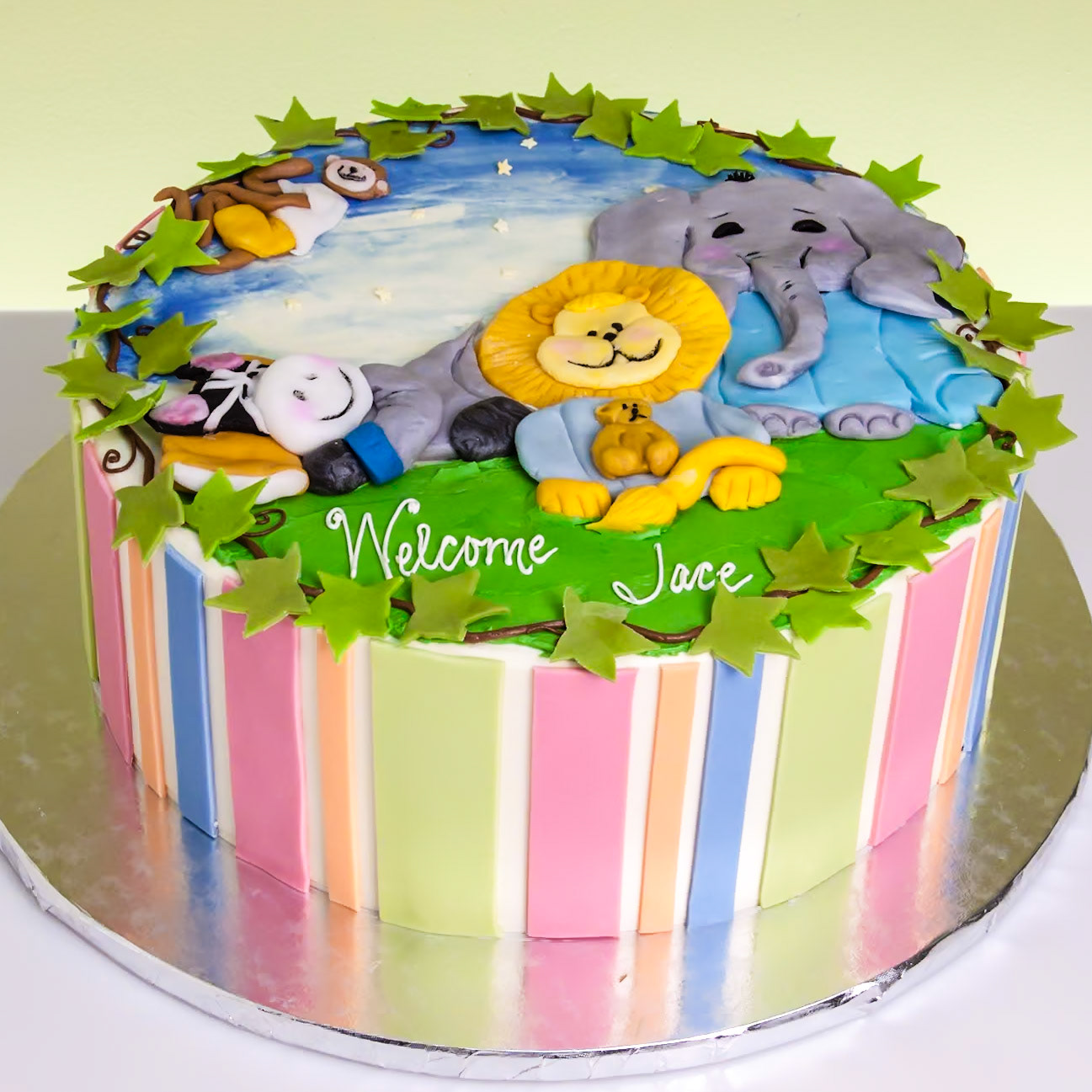 Animal Garden Cake
