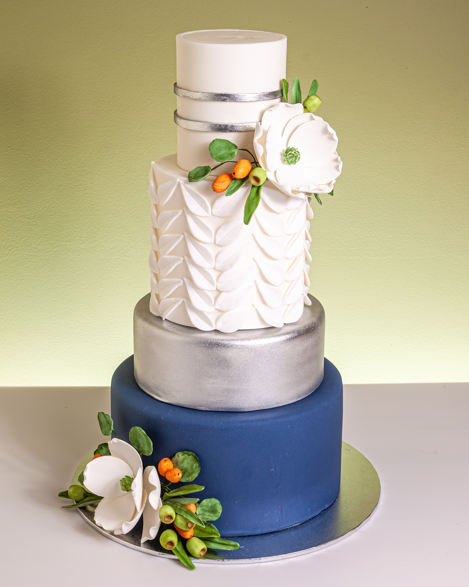 Floral Bliss Wedding Cake