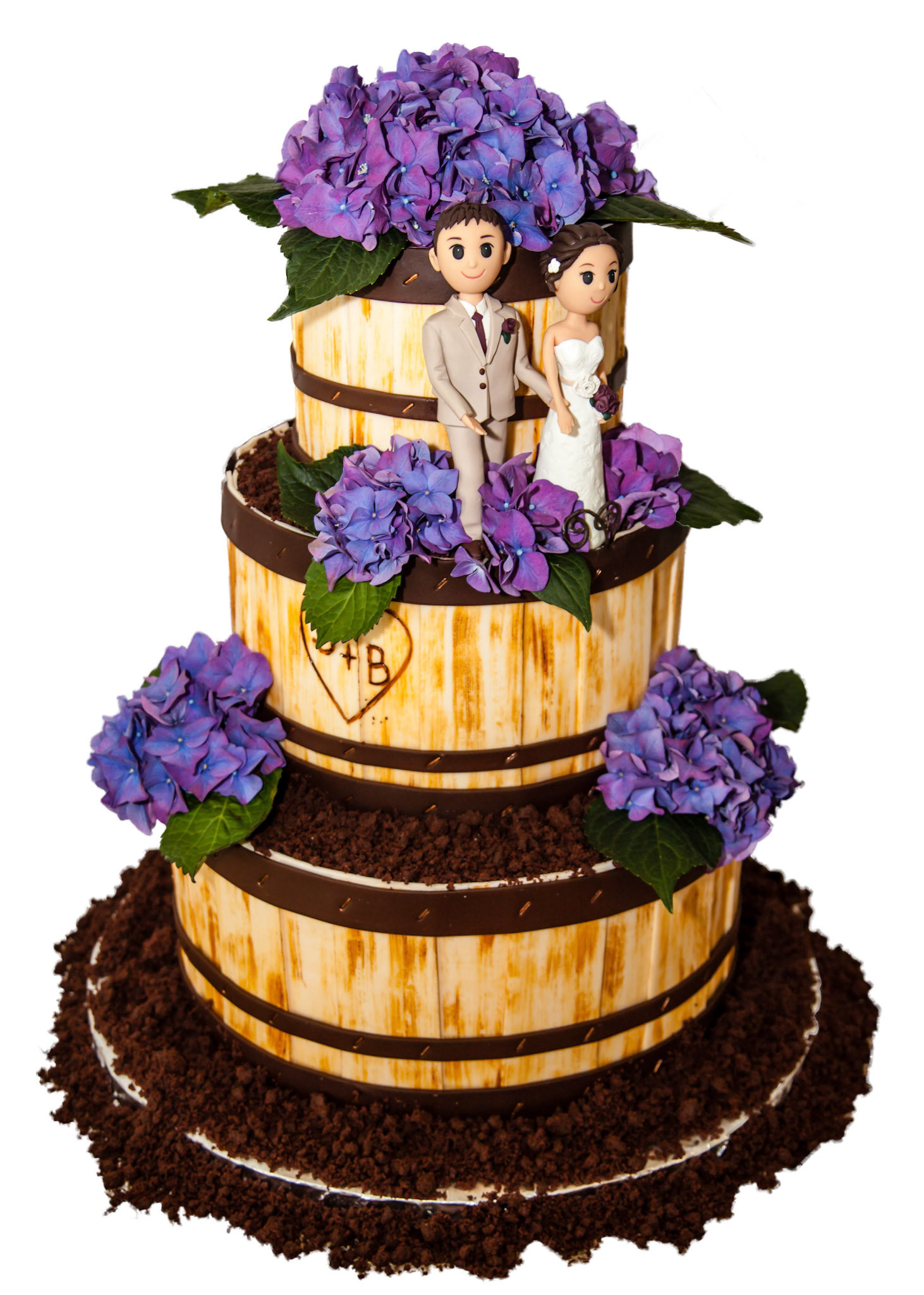 Roll Out the Barrel Wedding Cake