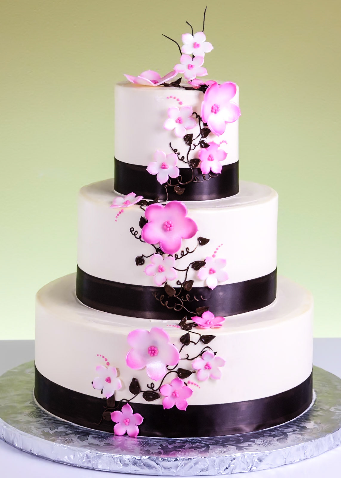 Pink Summer Breeze Wedding Cake