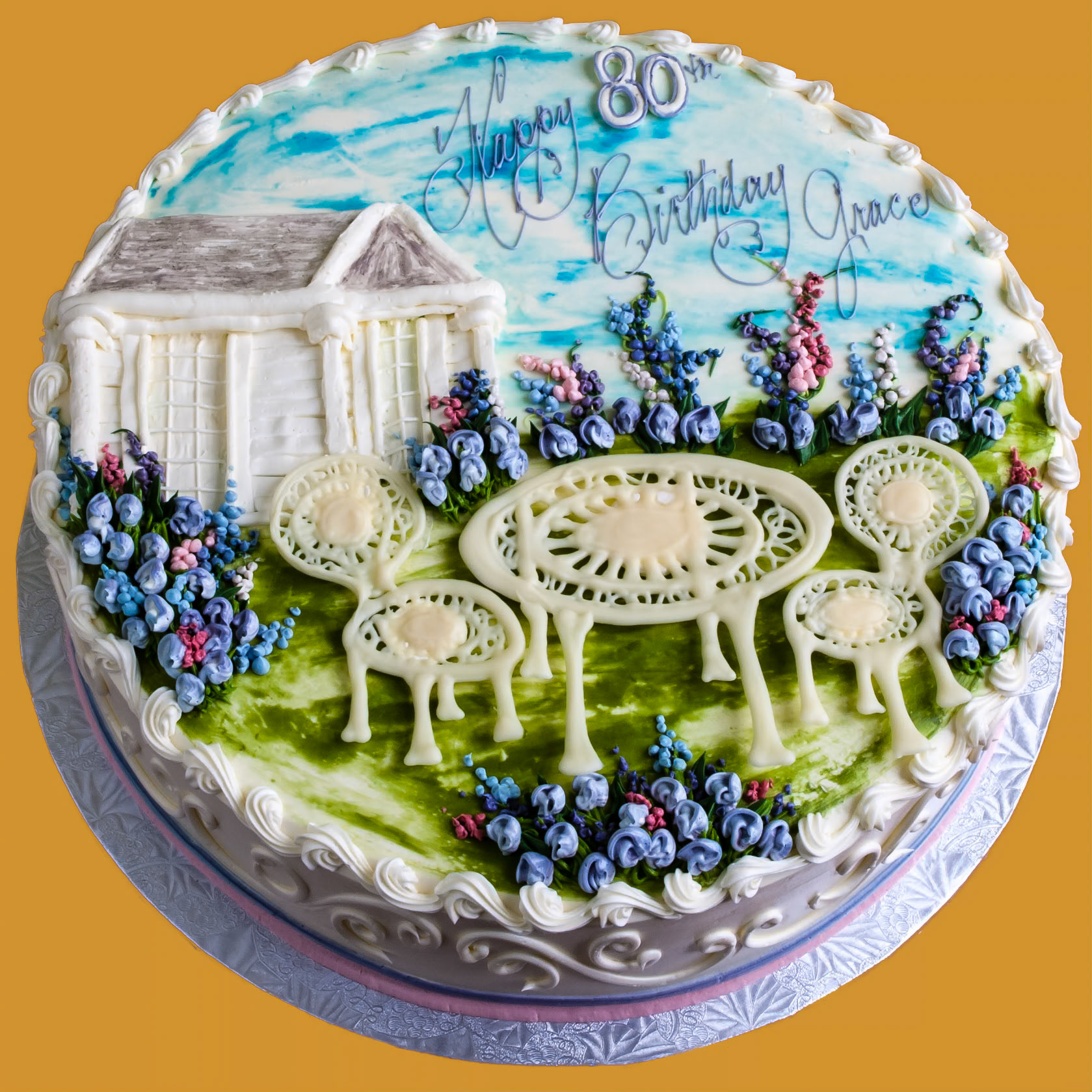 Garden Tea Party Cake