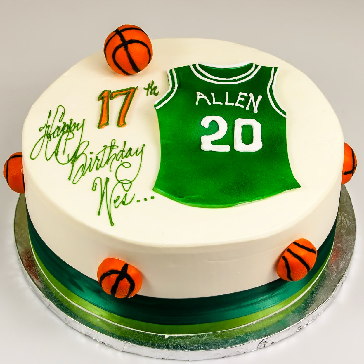 Jersey & Basketball Cake