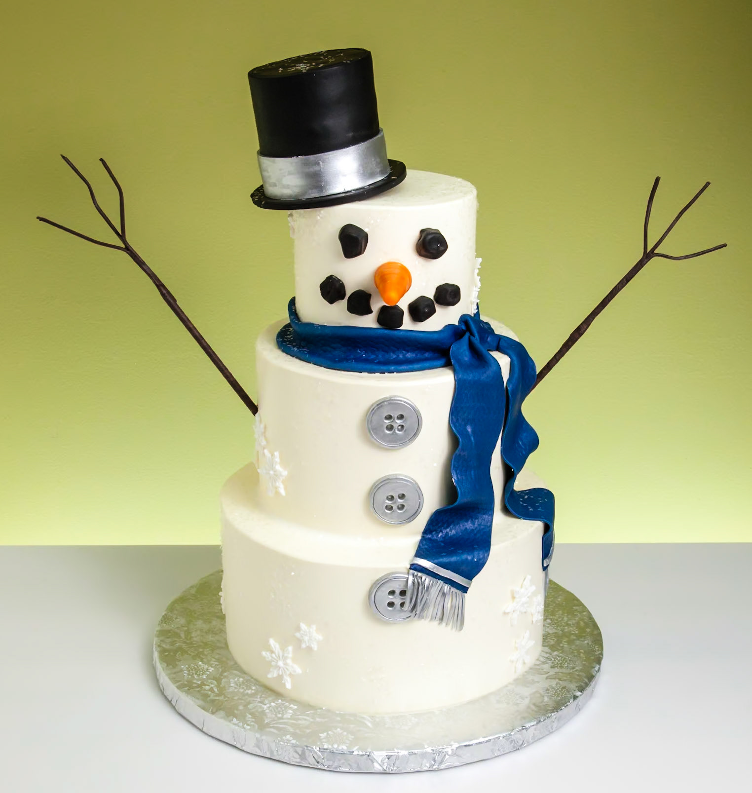 Snowman Wedding Cake
