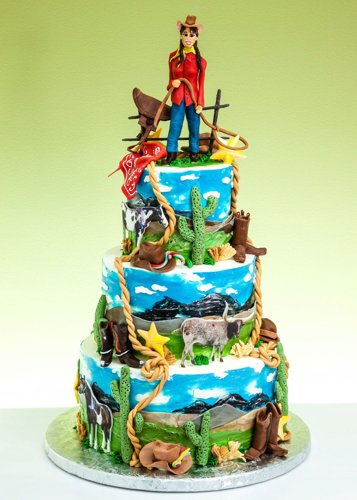 Round Up Wedding Cake