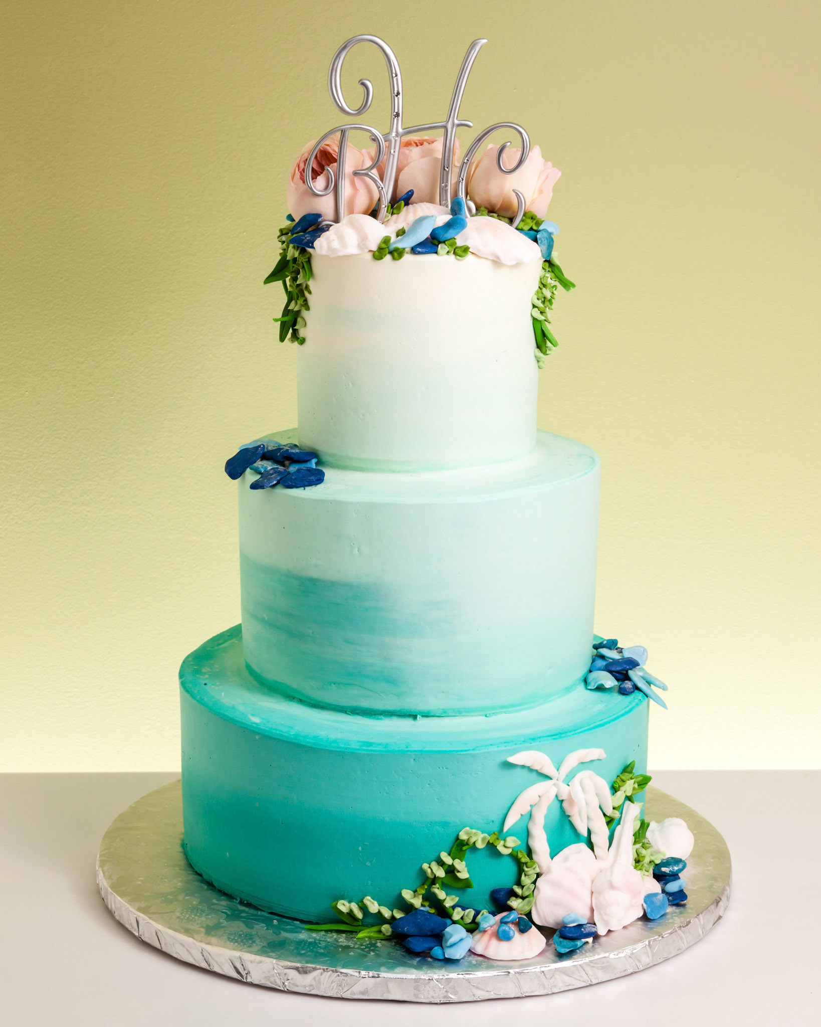 Ocean Bliss Wedding Cake