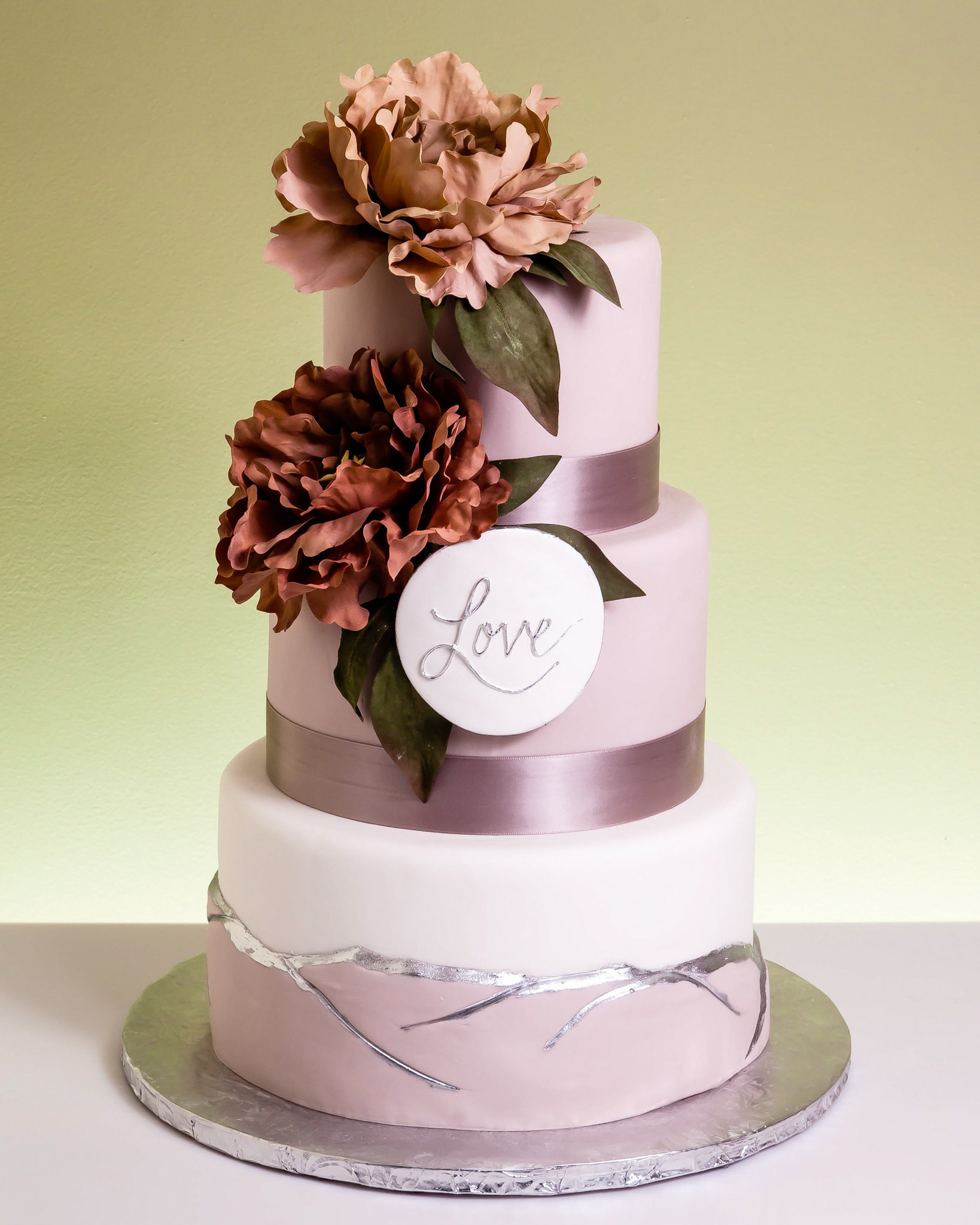 Modern Love Wedding Cake