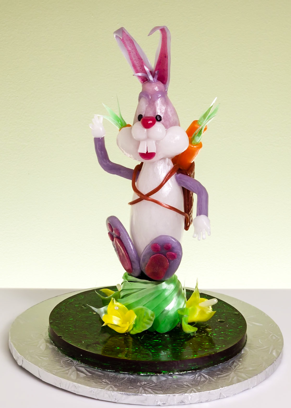 Bunny Pulled Sugar Sculpture