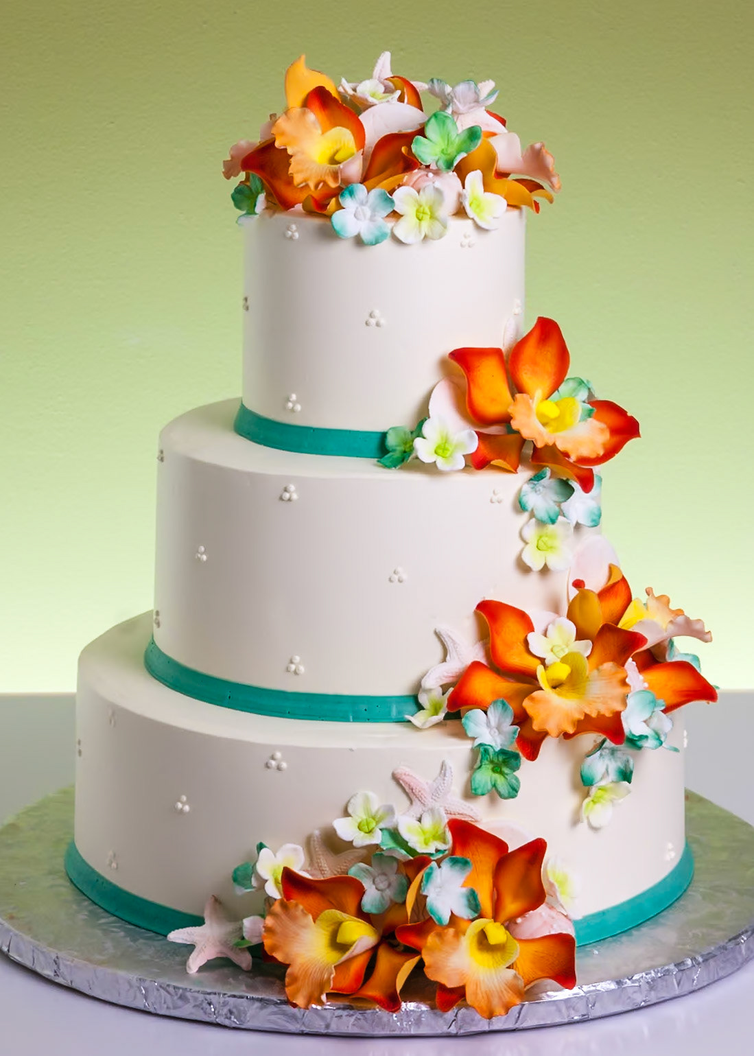 Tropical Dreams Wedding Cake